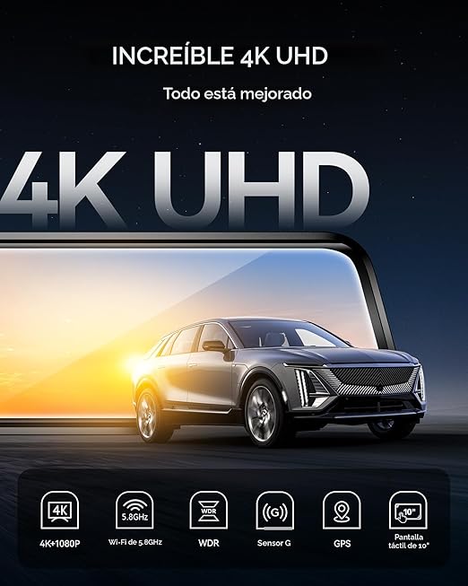 CAMARA DVR ESPEJO TACTIL