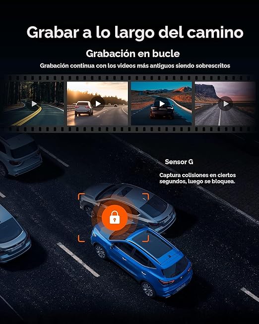 CAMARA DVR ESPEJO TACTIL